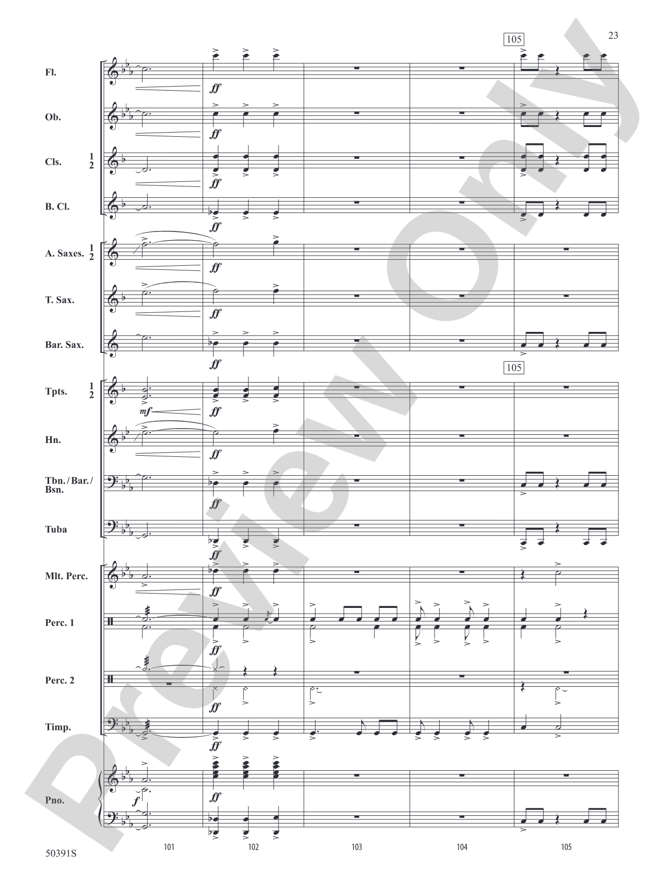 Legend of the Blue Flame: Concert Band Conductor Score & Parts