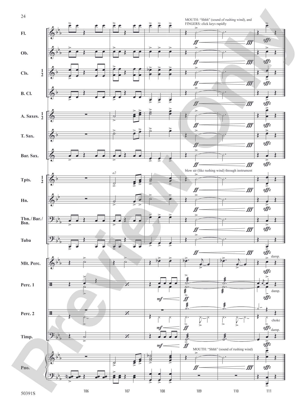 Legend of the Blue Flame: Concert Band Conductor Score & Parts
