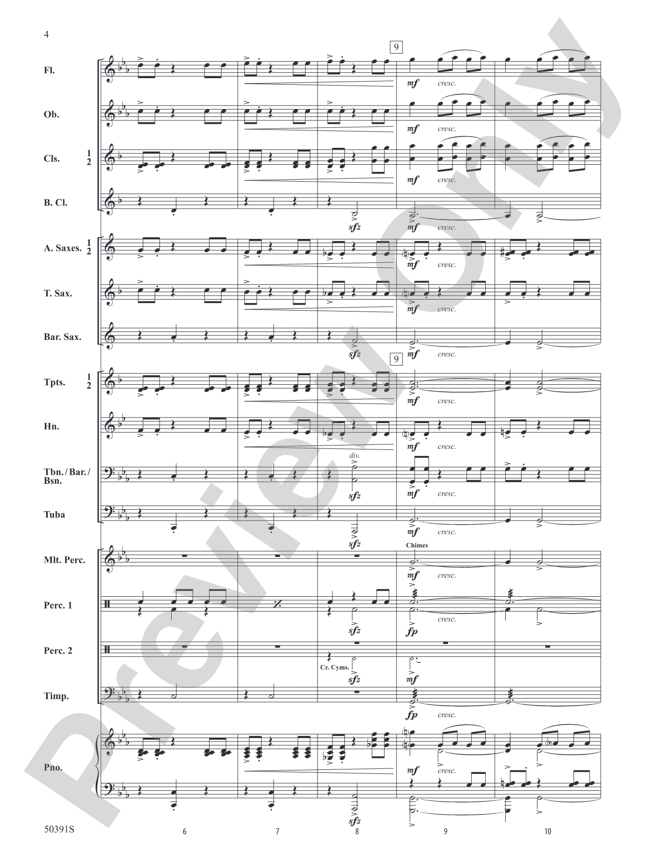 Legend of the Blue Flame: Concert Band Conductor Score & Parts