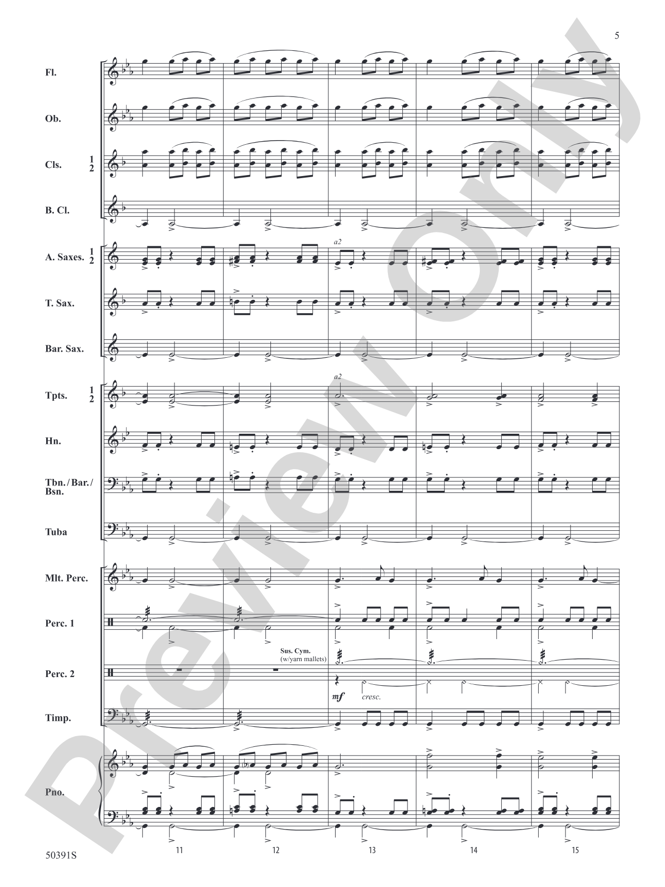 Legend of the Blue Flame: Concert Band Conductor Score & Parts