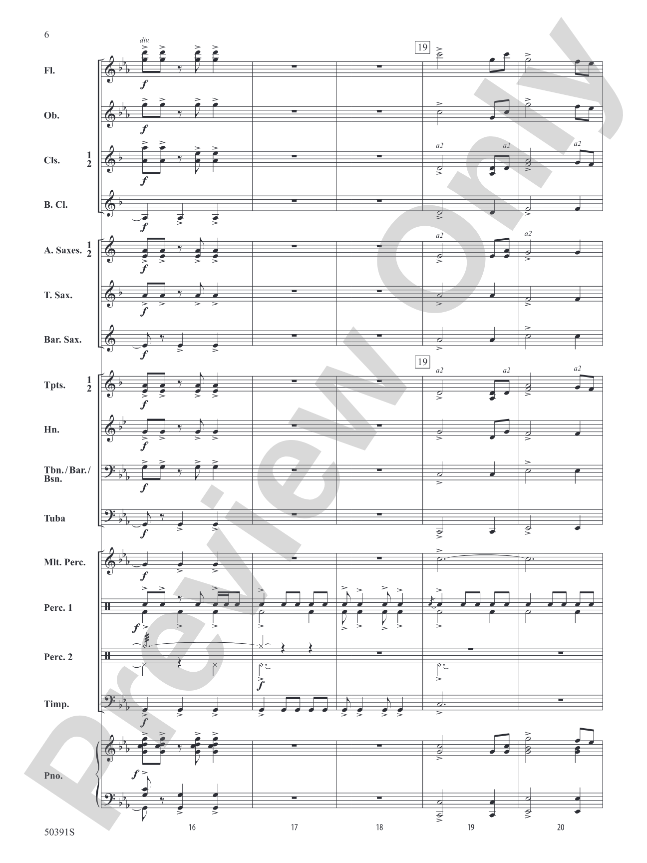 Legend of the Blue Flame: Concert Band Conductor Score & Parts