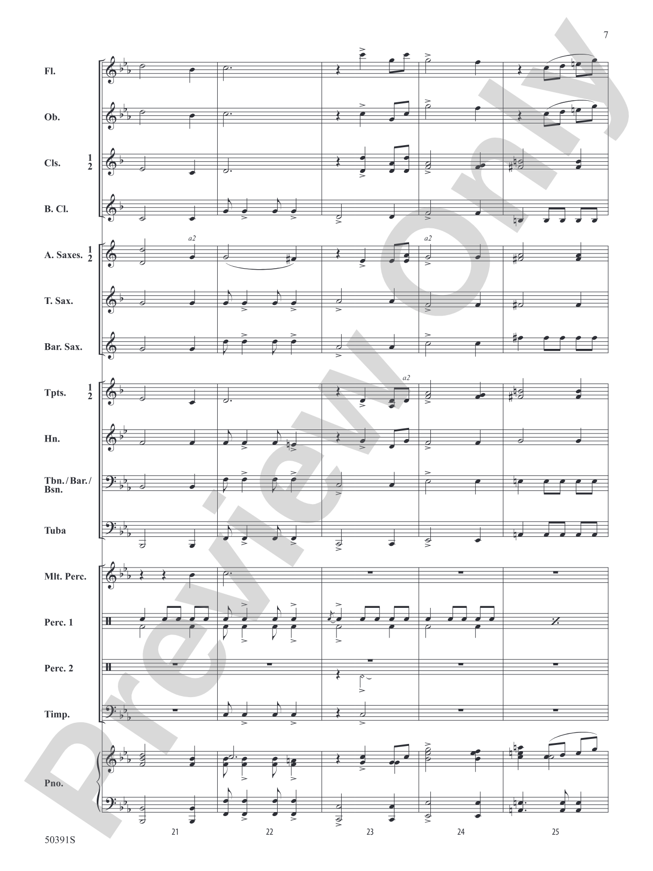 Legend of the Blue Flame: Concert Band Conductor Score & Parts