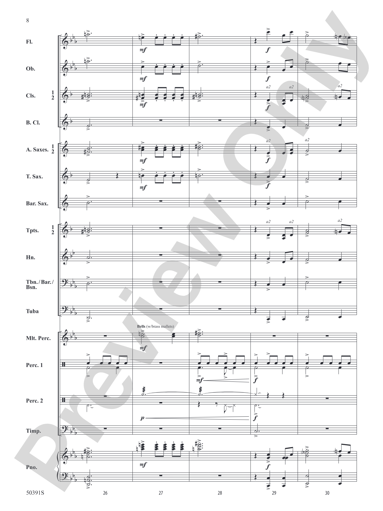 Legend of the Blue Flame: Concert Band Conductor Score & Parts