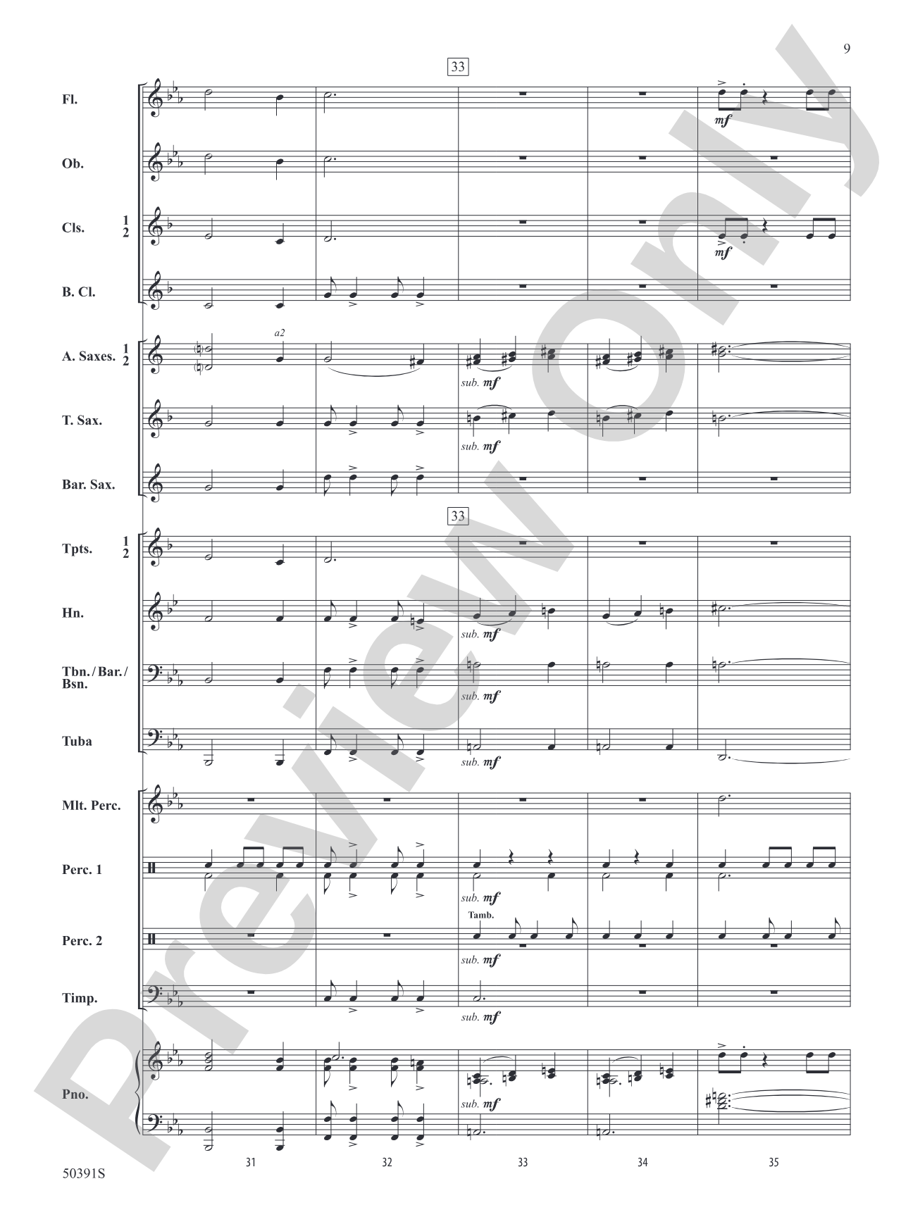 Legend of the Blue Flame: Concert Band Conductor Score & Parts