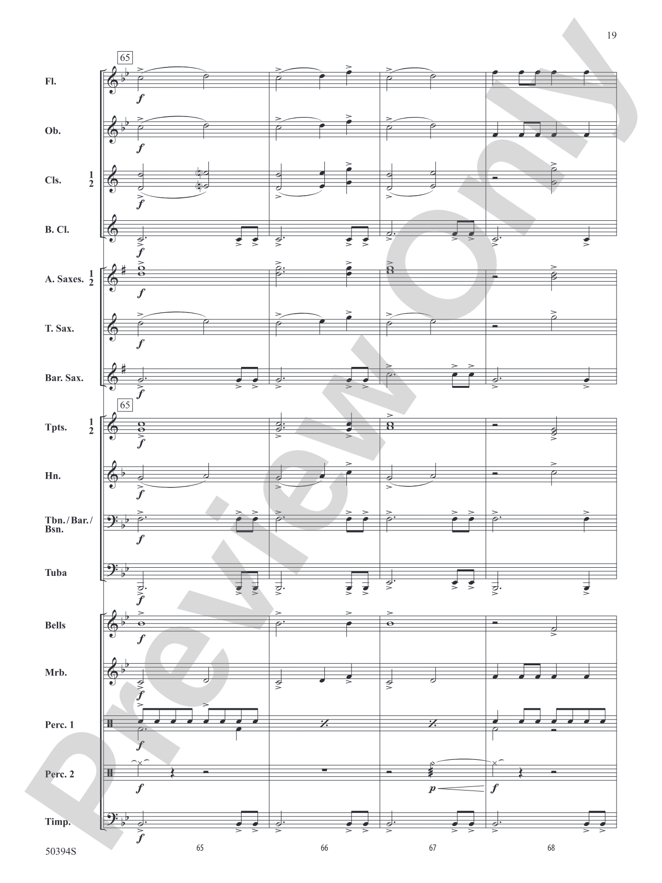 Abundant Joy: Concert Band Conductor Score & Parts