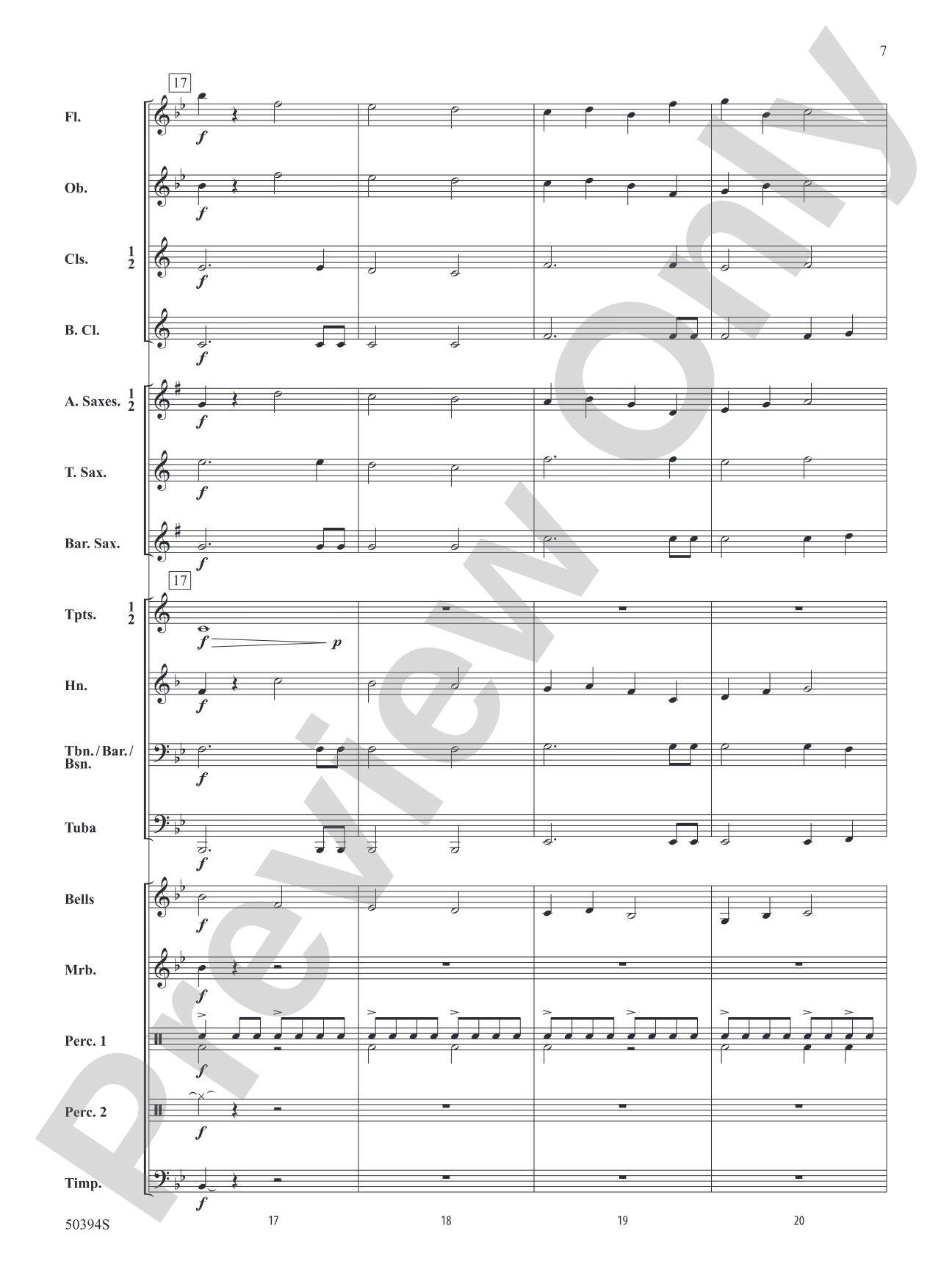 Abundant Joy: Concert Band Conductor Score & Parts