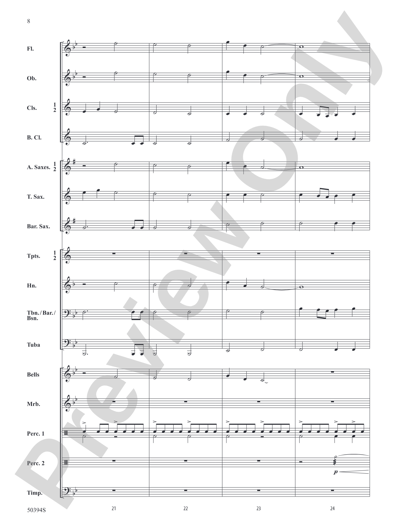 Abundant Joy: Concert Band Conductor Score & Parts