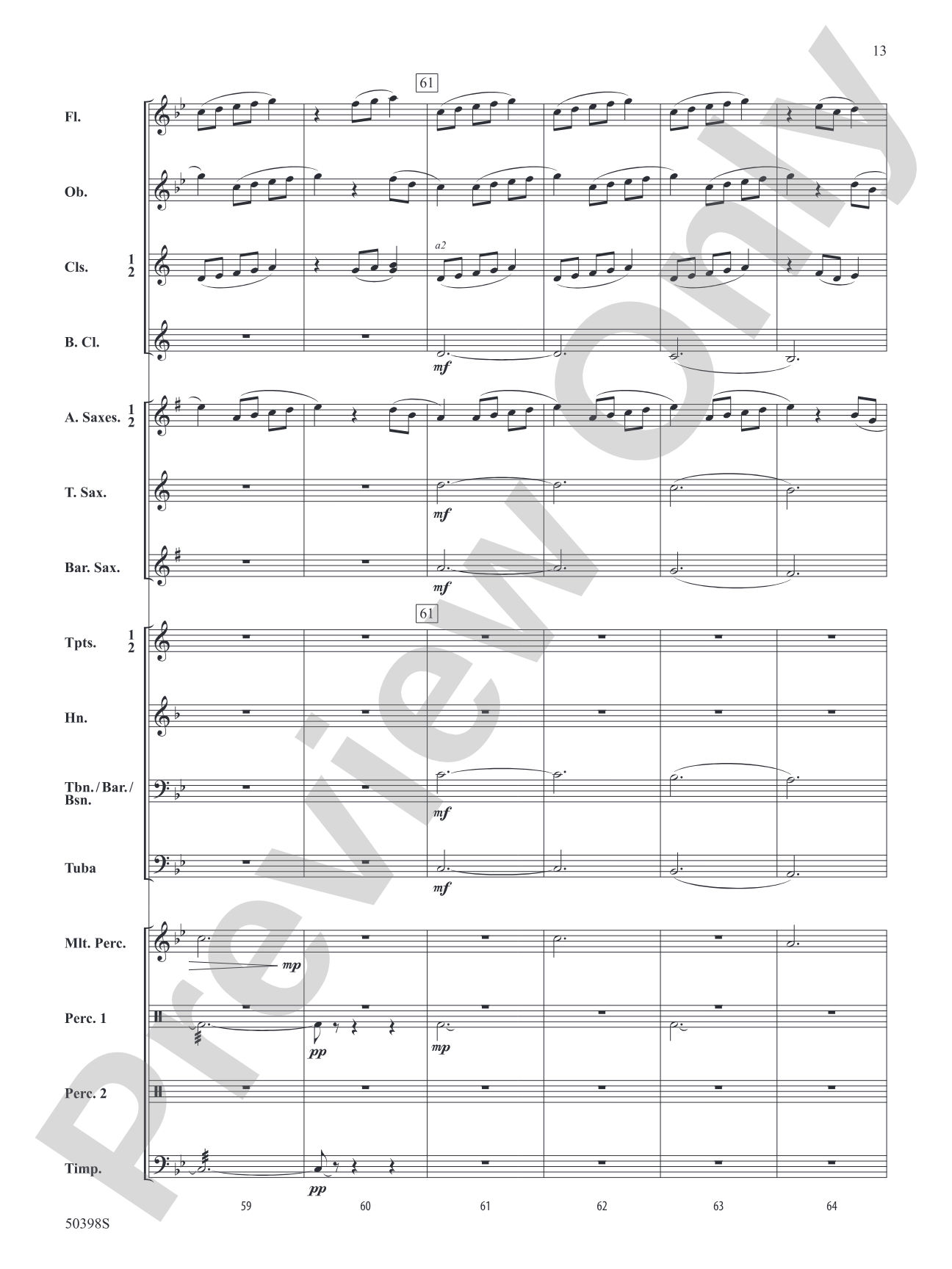 Hidden Treasures: Concert Band Conductor Score & Parts