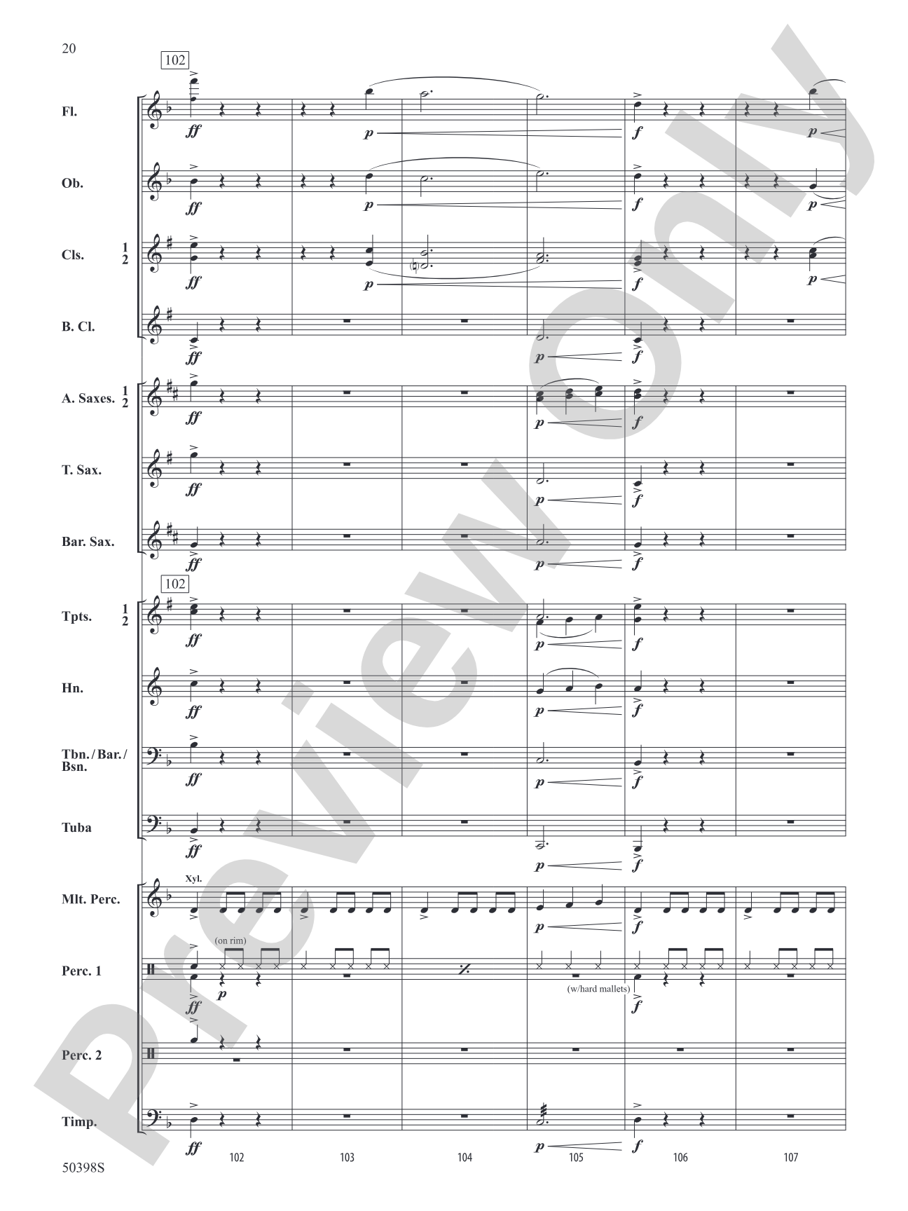 Hidden Treasures: Concert Band Conductor Score & Parts
