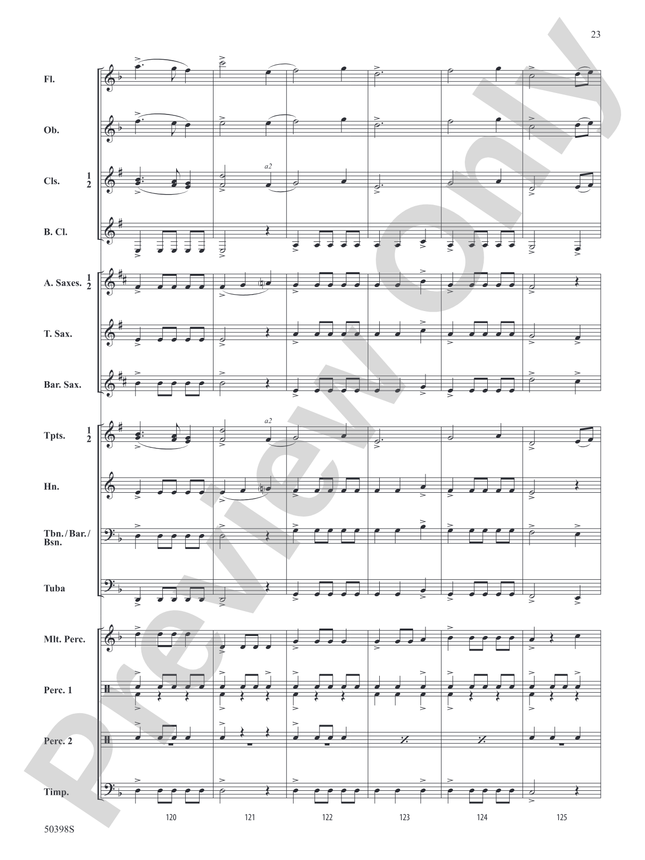 Hidden Treasures: Concert Band Conductor Score & Parts
