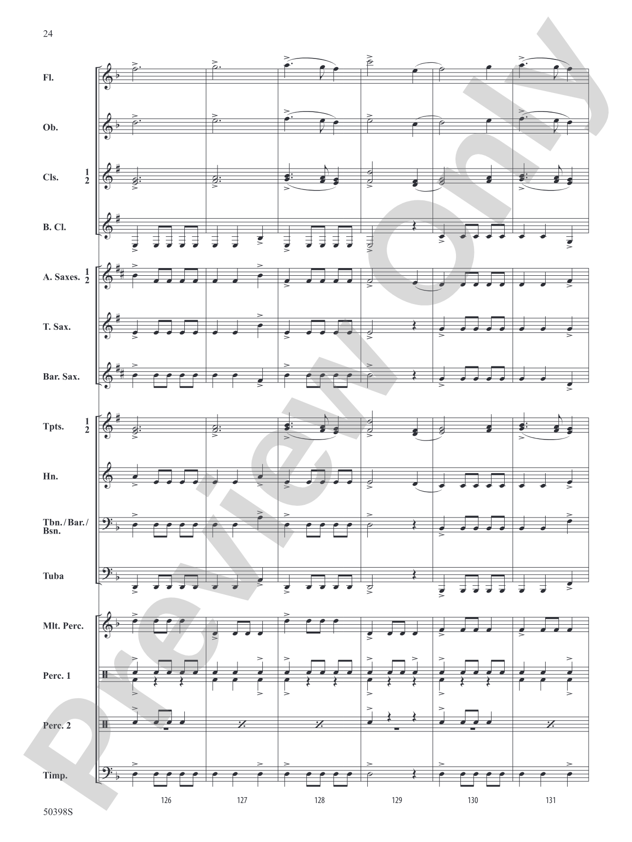 Hidden Treasures: Concert Band Conductor Score & Parts