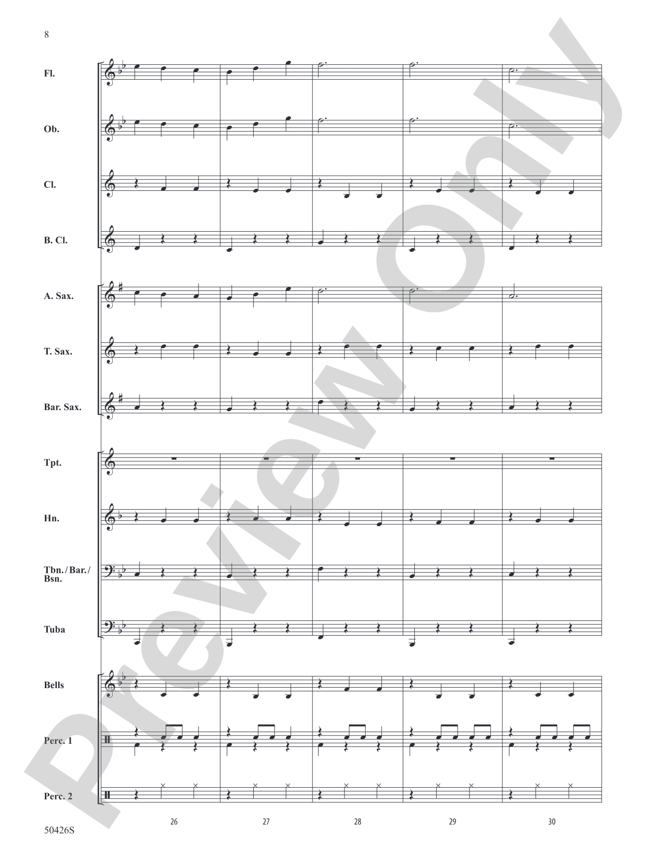 The Enchanted Dancing Frog: Concert Band Conductor Score & Parts