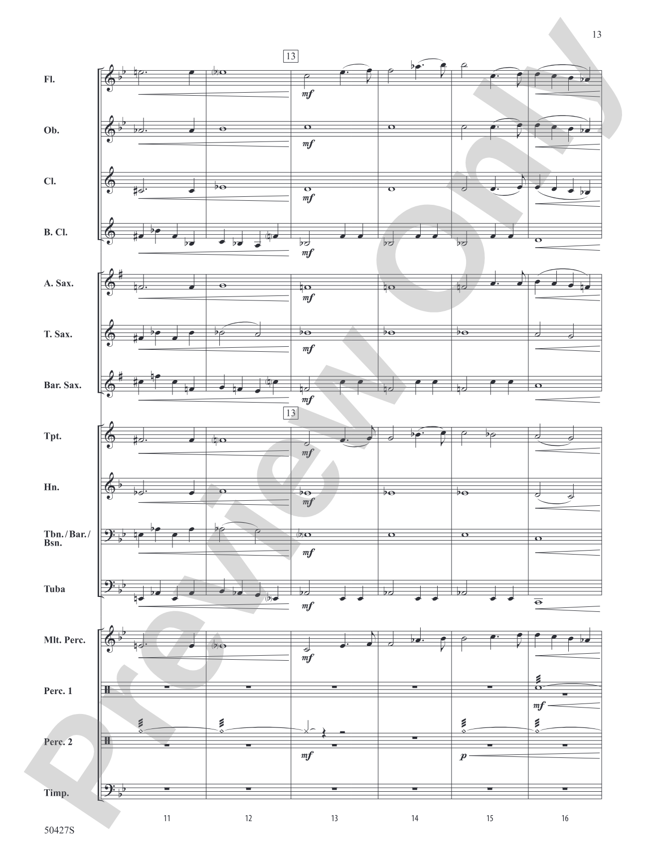 Suite from The Planets: Concert Band Conductor Score & Parts