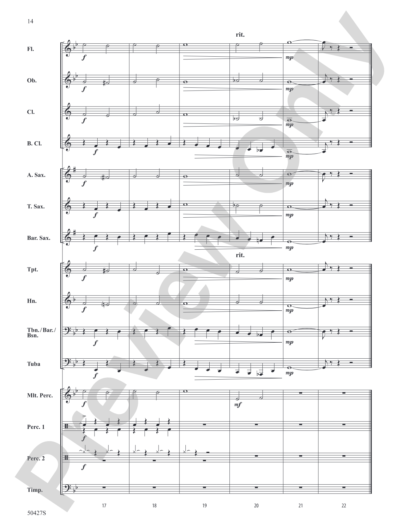 Suite from The Planets: Concert Band Conductor Score & Parts