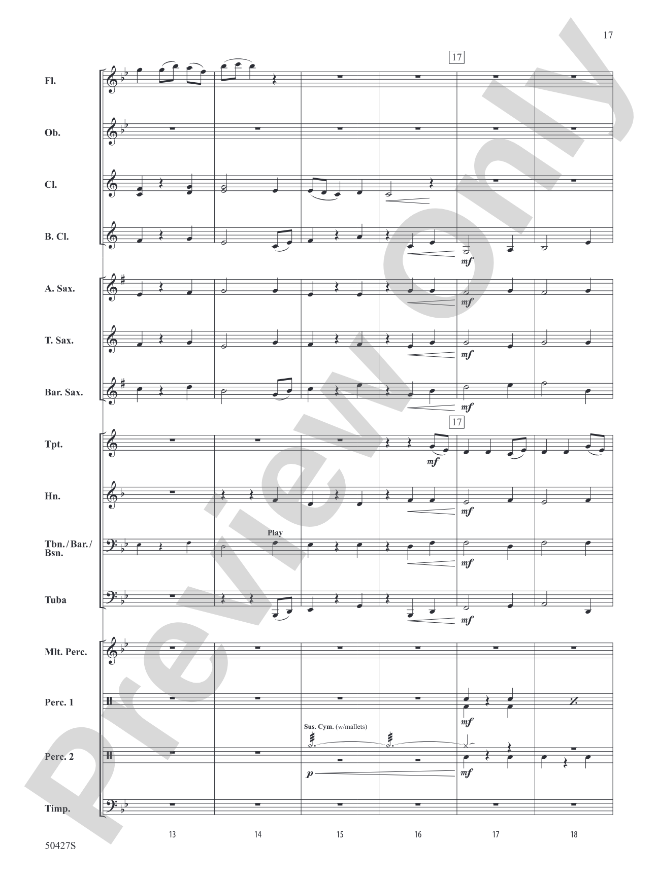Suite from The Planets: Concert Band Conductor Score & Parts