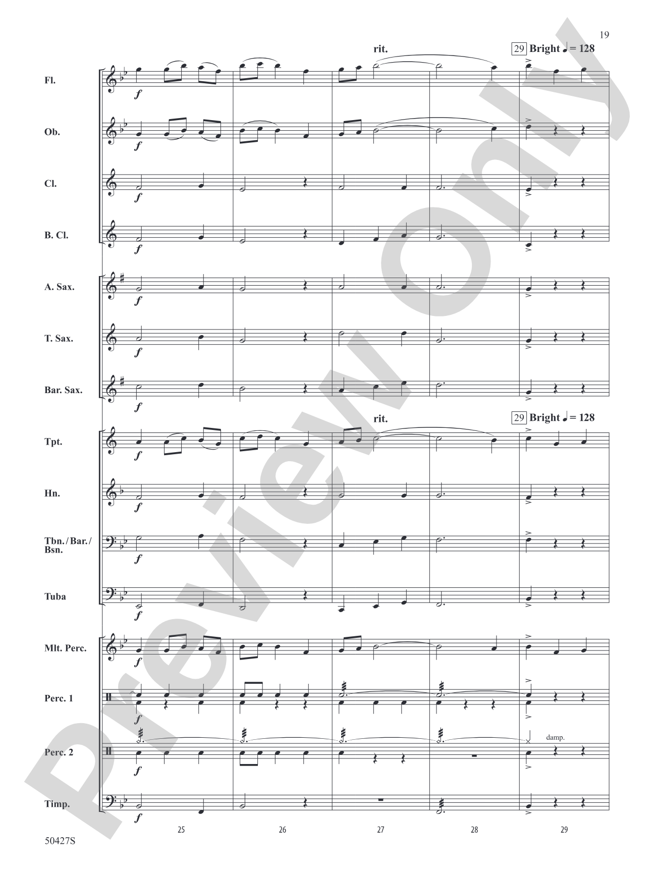Suite from The Planets: Concert Band Conductor Score & Parts