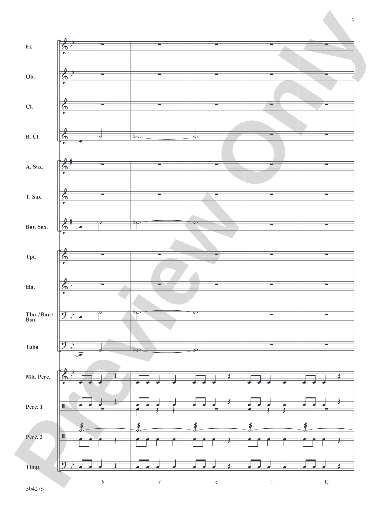 Suite from The Planets: Concert Band Conductor Score & Parts