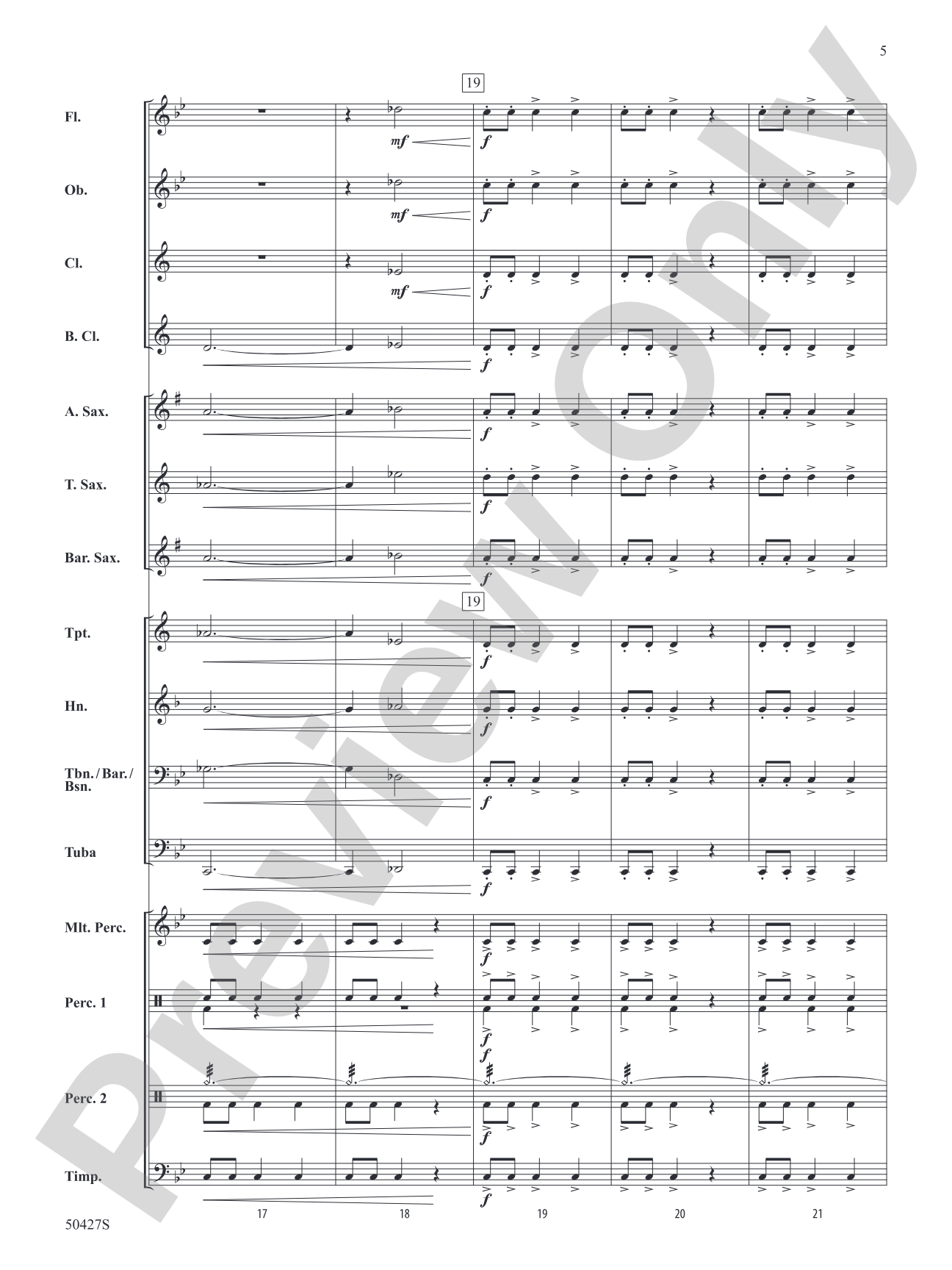 Suite from The Planets: Concert Band Conductor Score & Parts