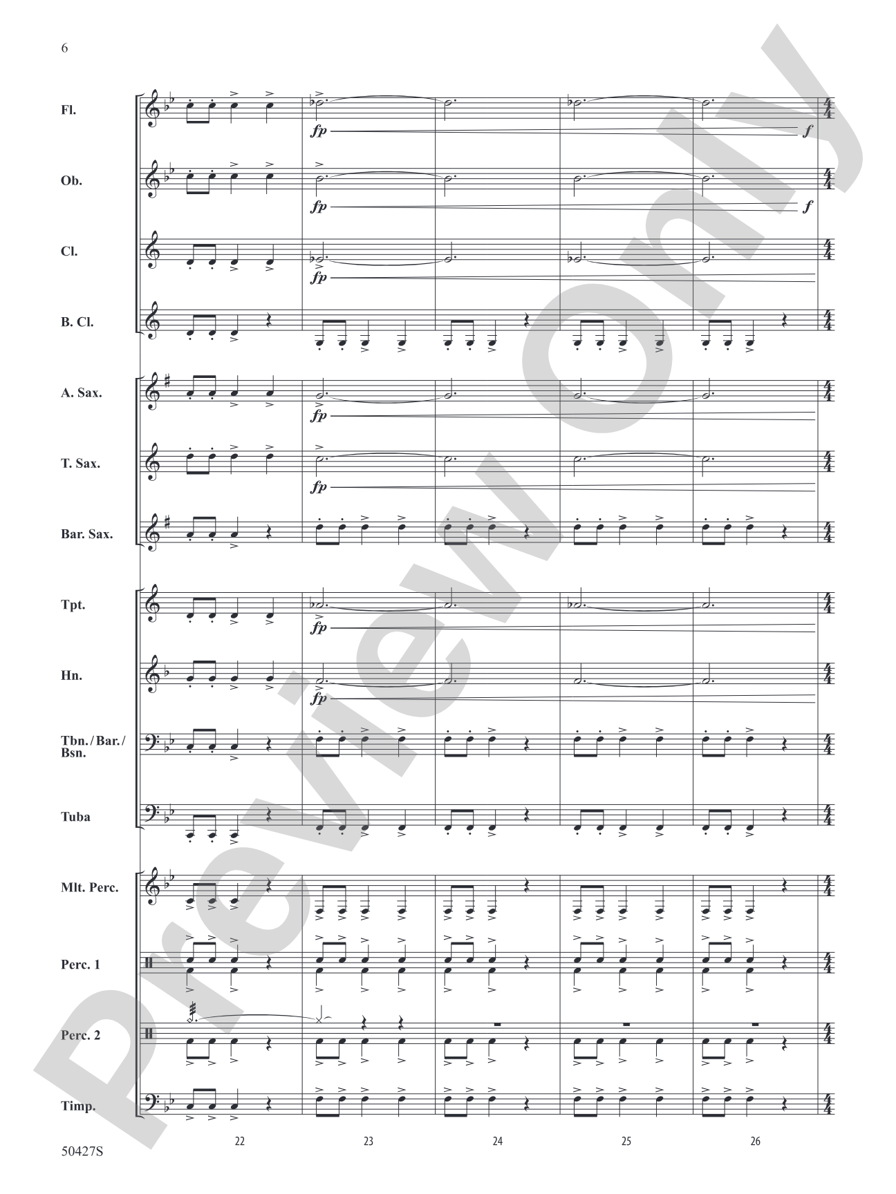 Suite from The Planets: Concert Band Conductor Score & Parts