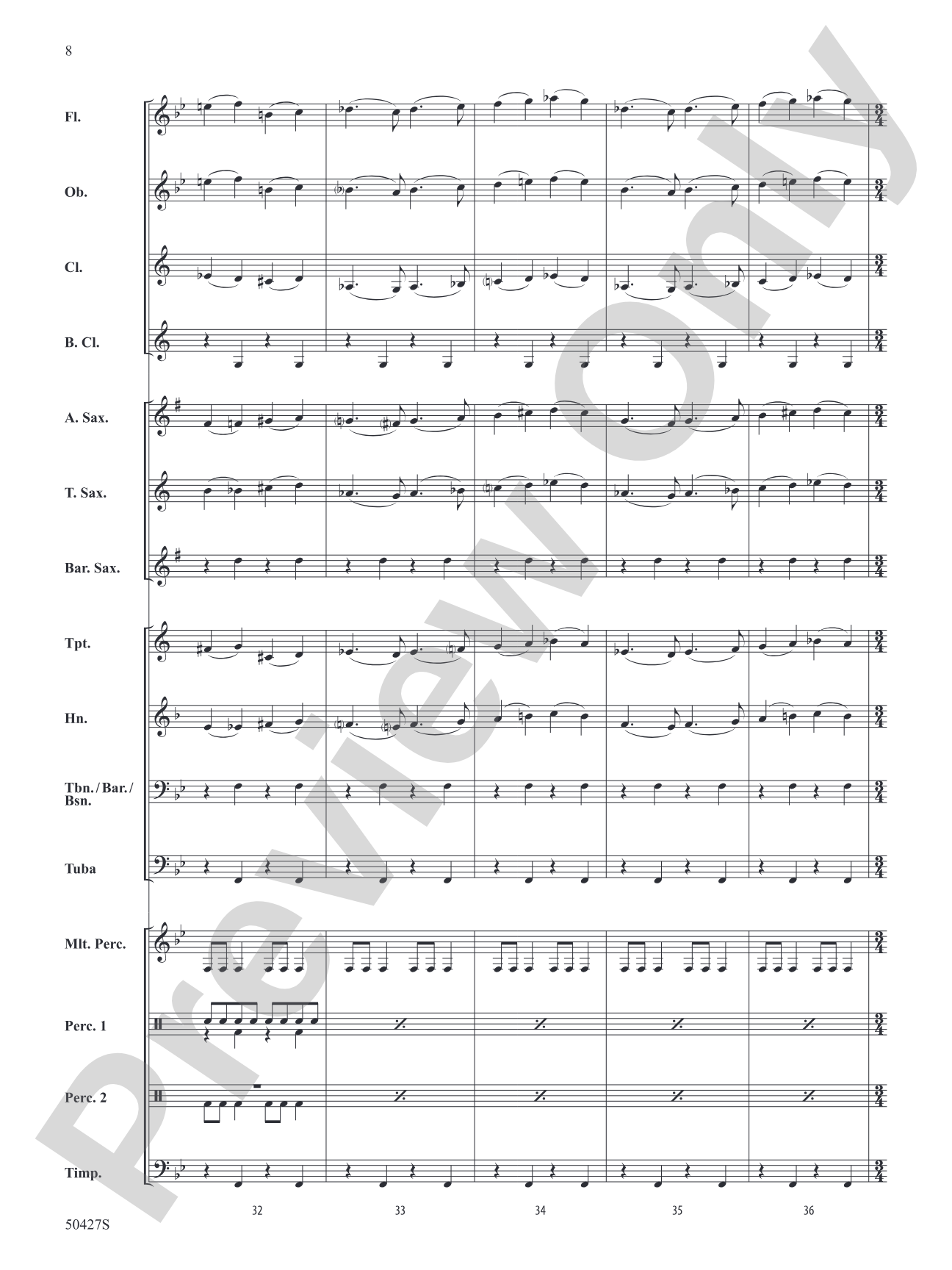 Suite from The Planets: Concert Band Conductor Score & Parts