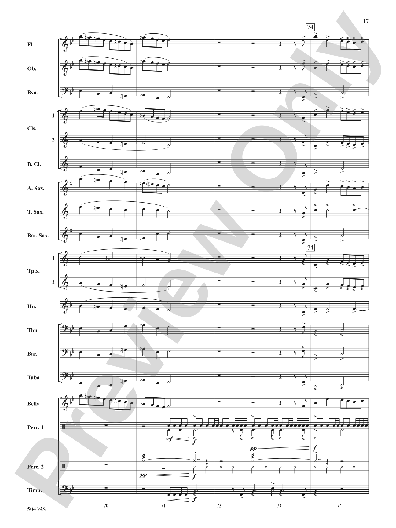 Snowdance: Concert Band Conductor Score & Parts