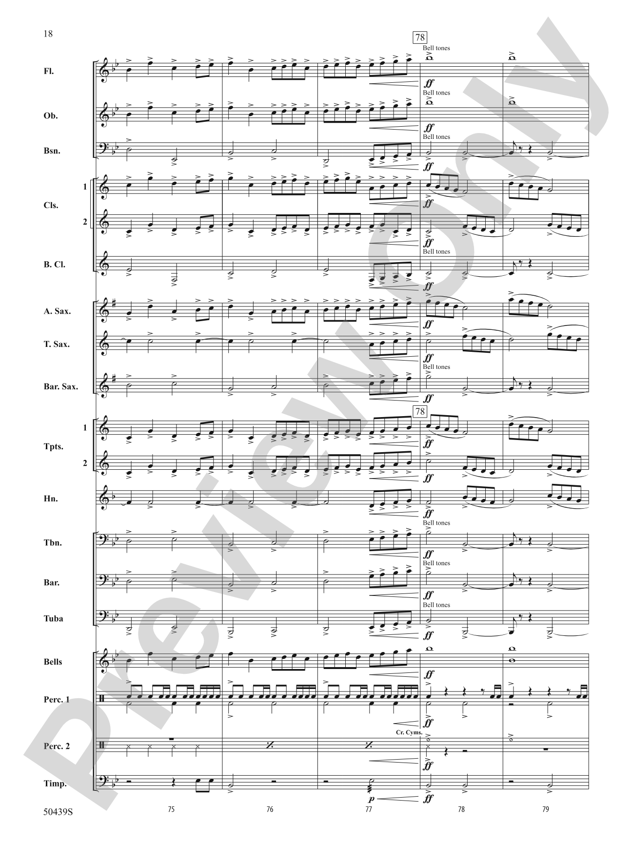 Snowdance: Concert Band Conductor Score & Parts