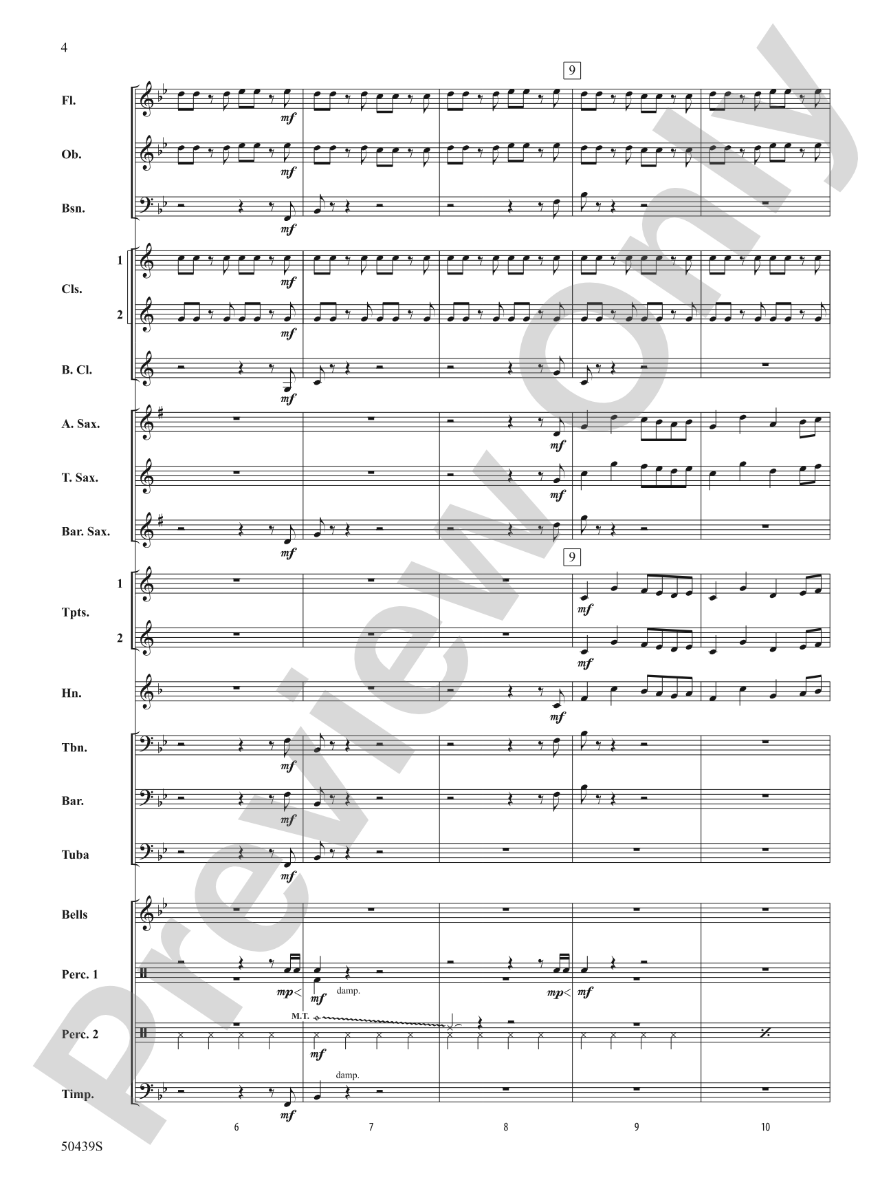 Snowdance: Concert Band Conductor Score & Parts