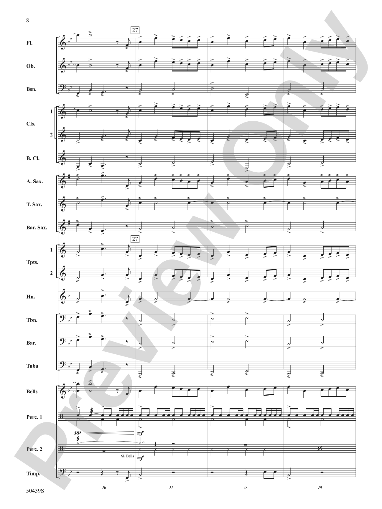 Snowdance: Concert Band Conductor Score & Parts