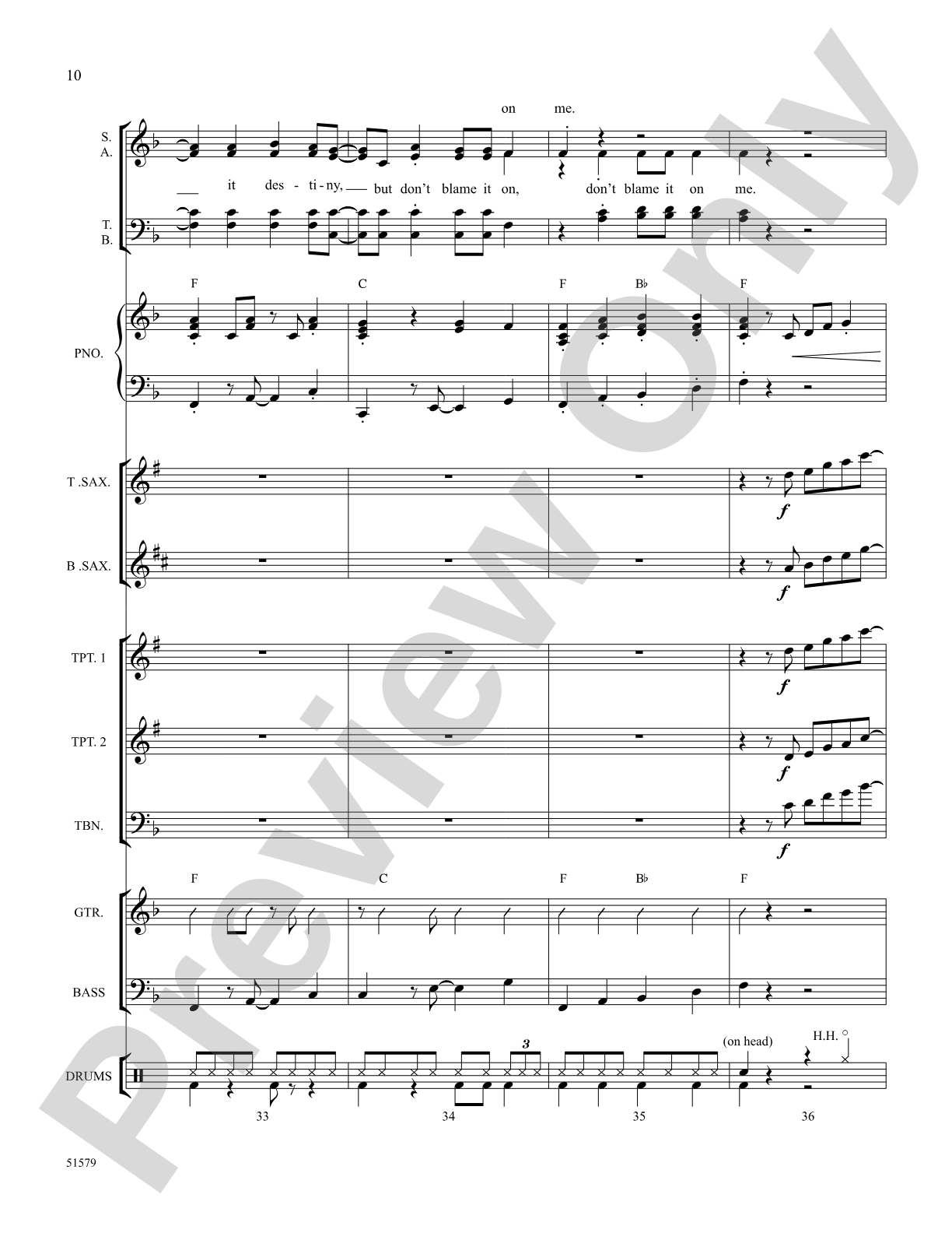 Don't Blame It on Me: Choral Octavo SoundPax