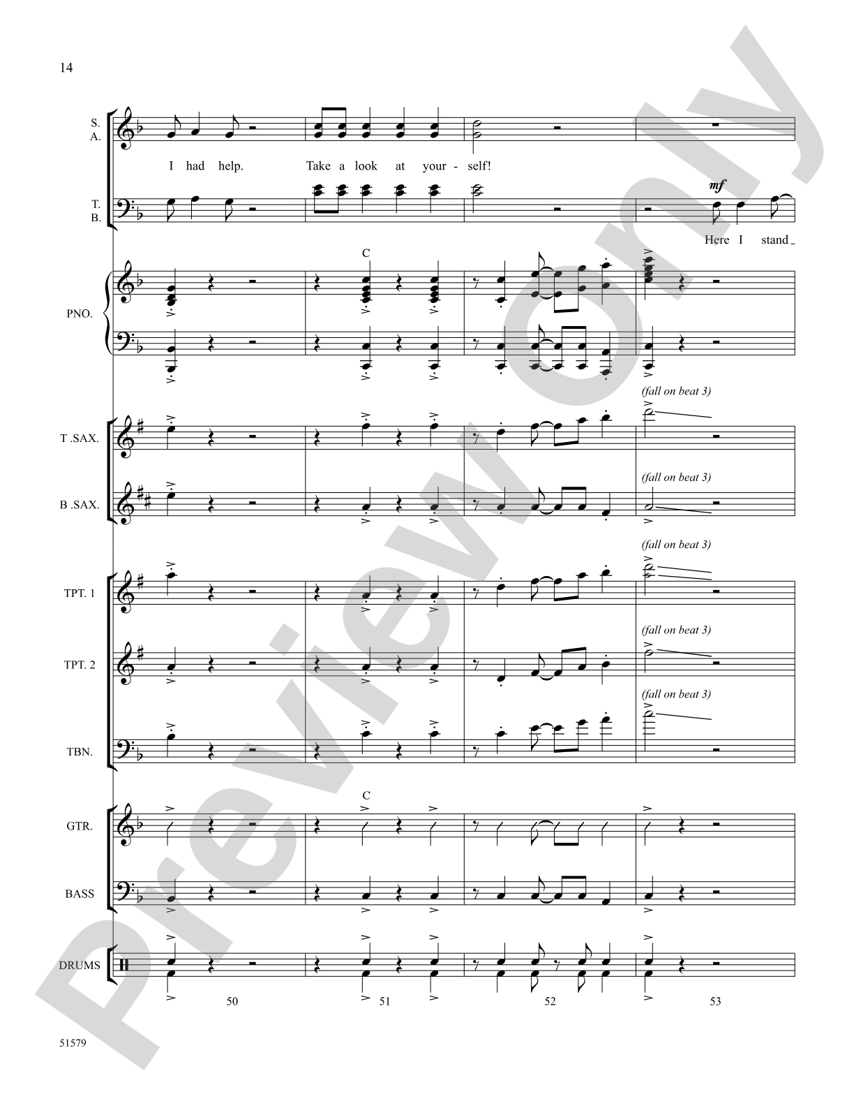 Don't Blame It on Me: Choral Octavo SoundPax