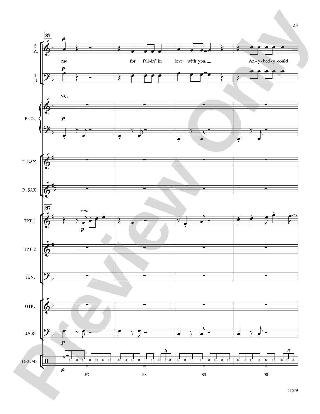 Don't Blame It on Me: Choral Octavo SoundPax