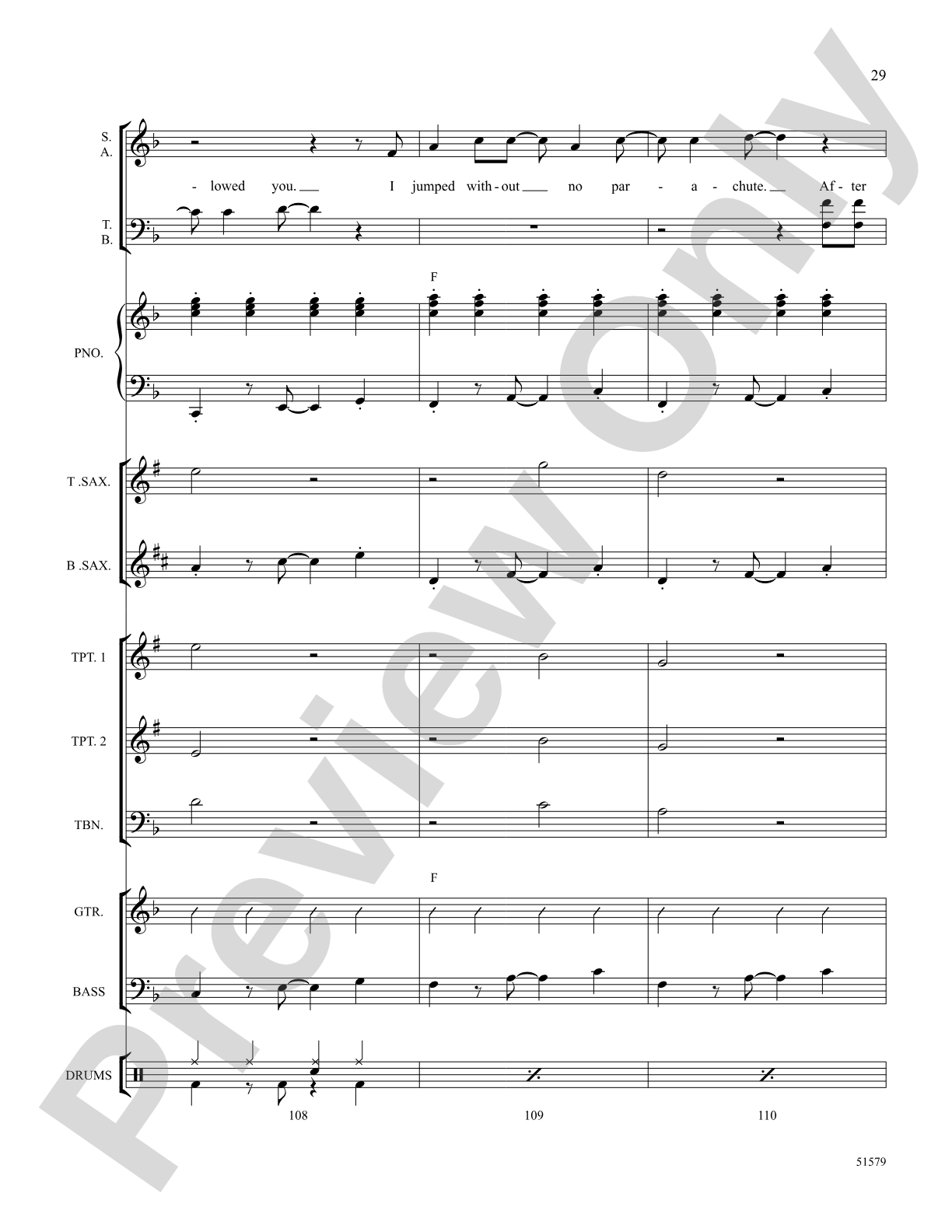 Don't Blame It on Me: Choral Octavo SoundPax