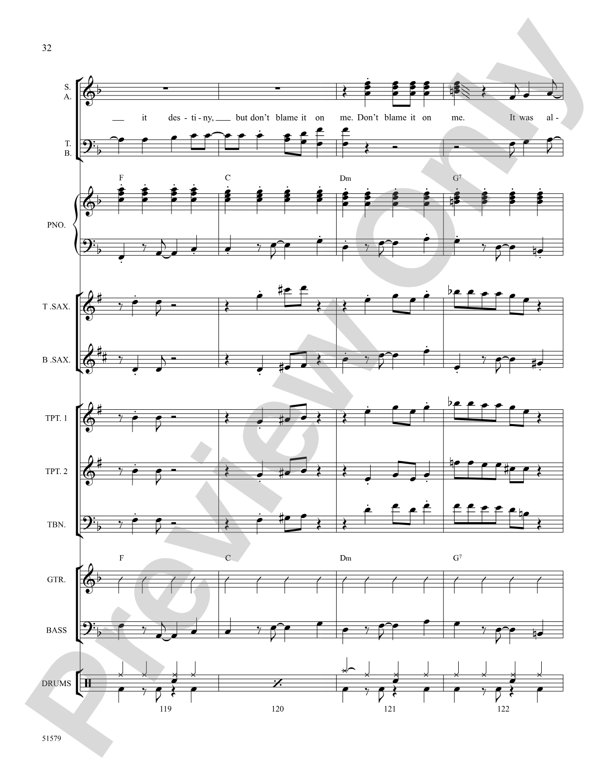 Don't Blame It on Me: Choral Octavo SoundPax
