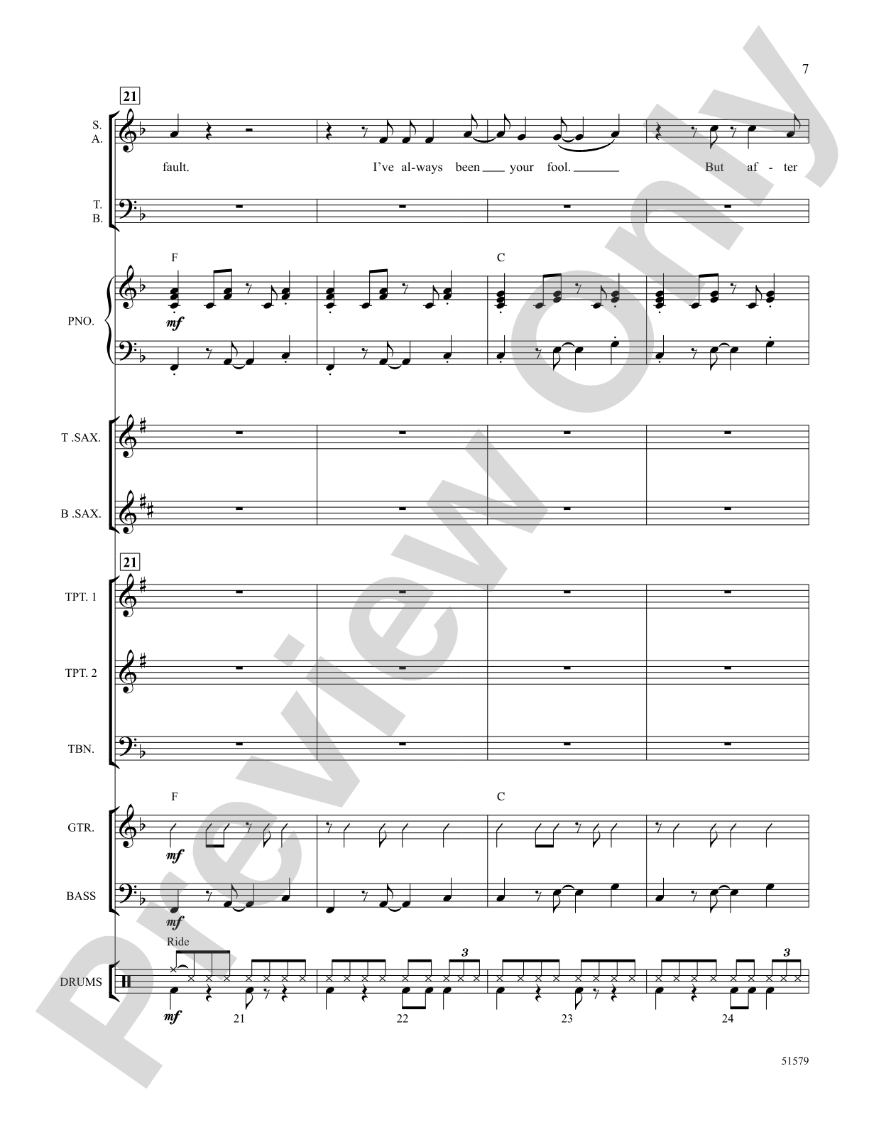 Don't Blame It on Me: Choral Octavo SoundPax