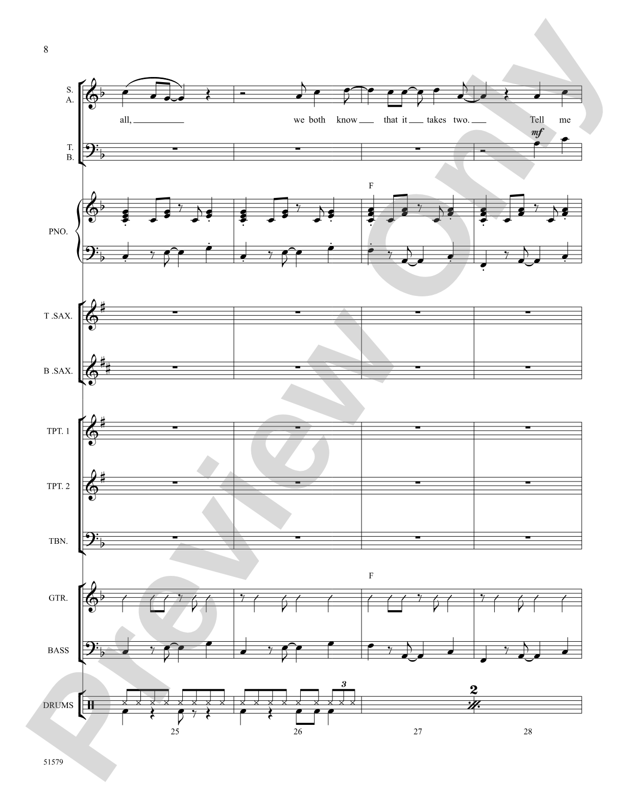 Don't Blame It on Me: Choral Octavo SoundPax
