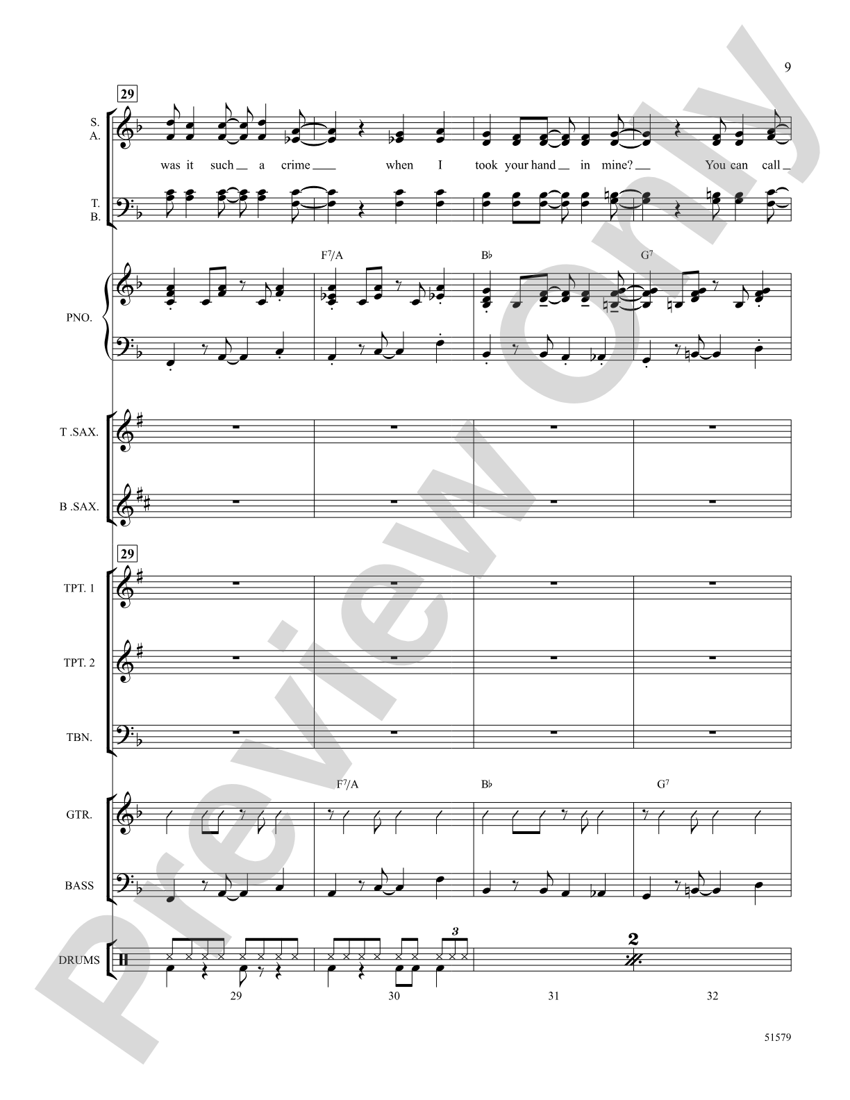 Don't Blame It on Me: Choral Octavo SoundPax