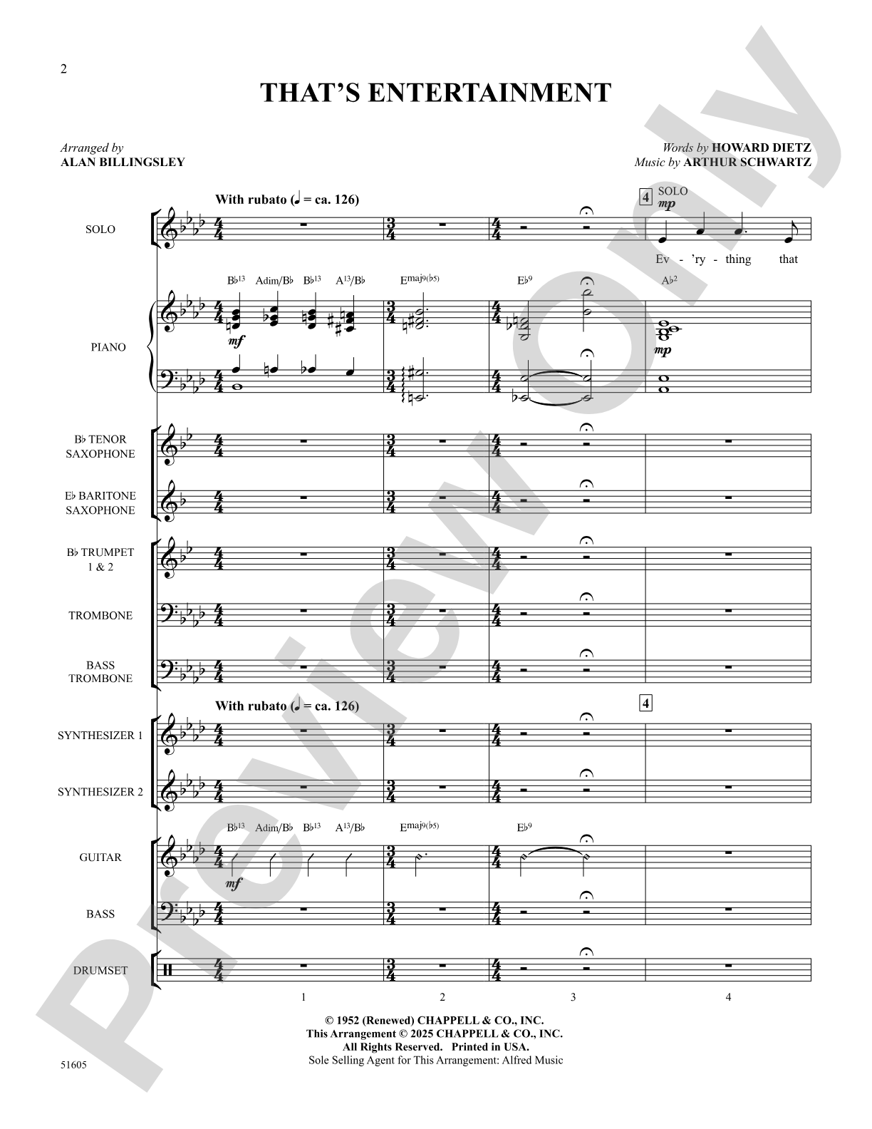 That's Entertainment: Choral Octavo SoundPax