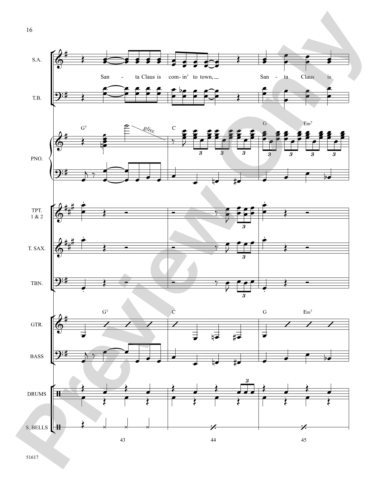 Santa Claus Is Comin' to Town: Choral Octavo SoundPax