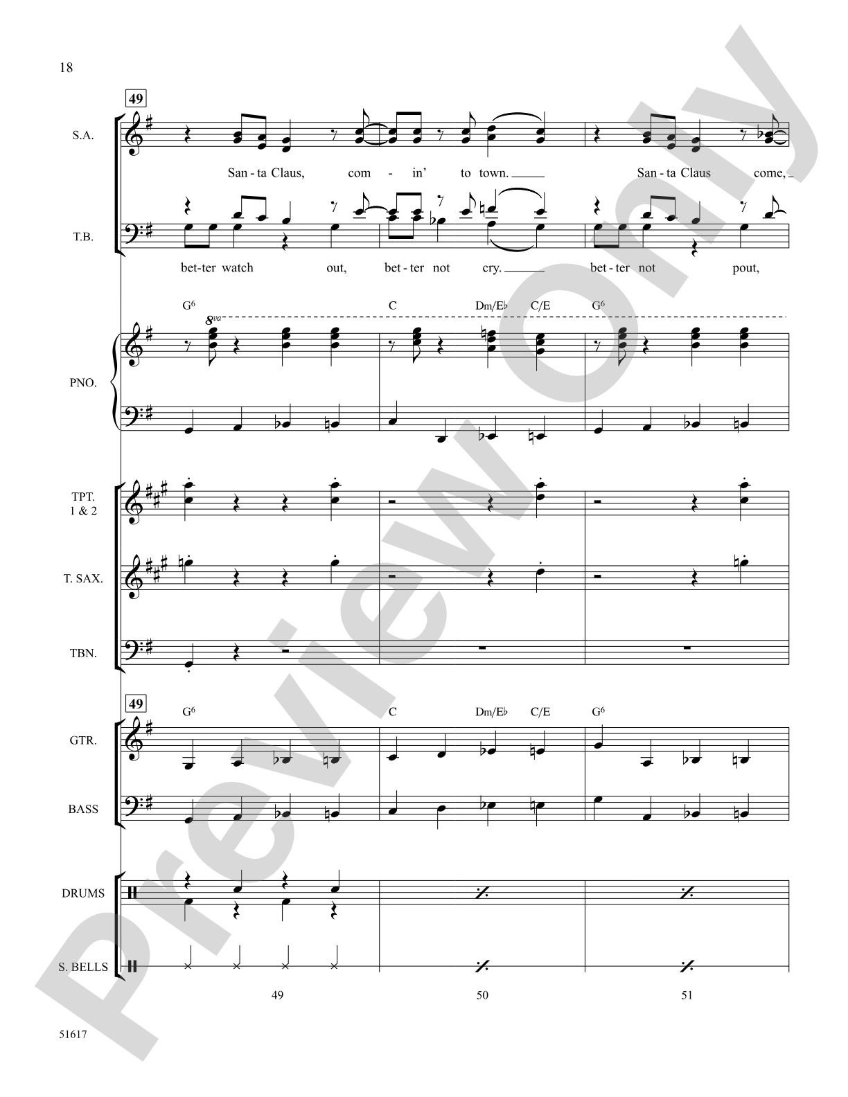 Santa Claus Is Comin' to Town: Choral Octavo SoundPax