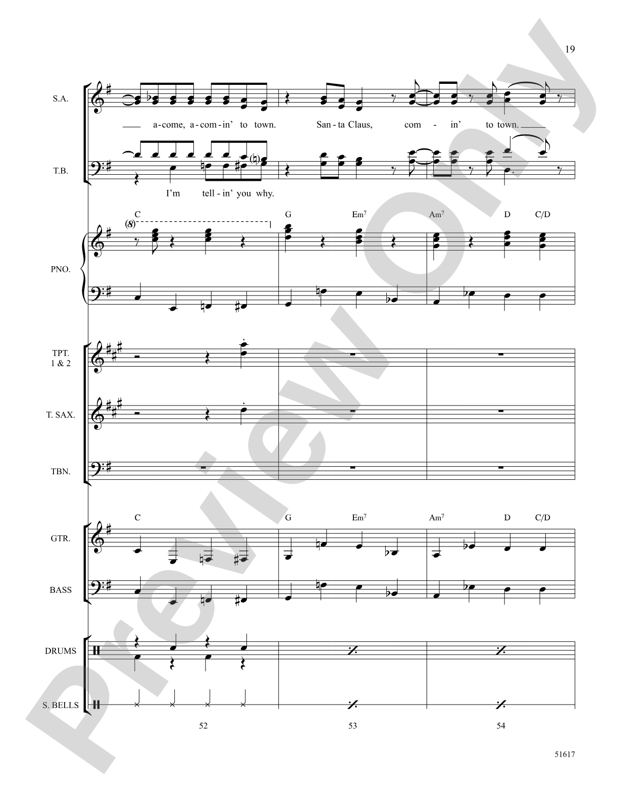 Santa Claus Is Comin' to Town: Choral Octavo SoundPax