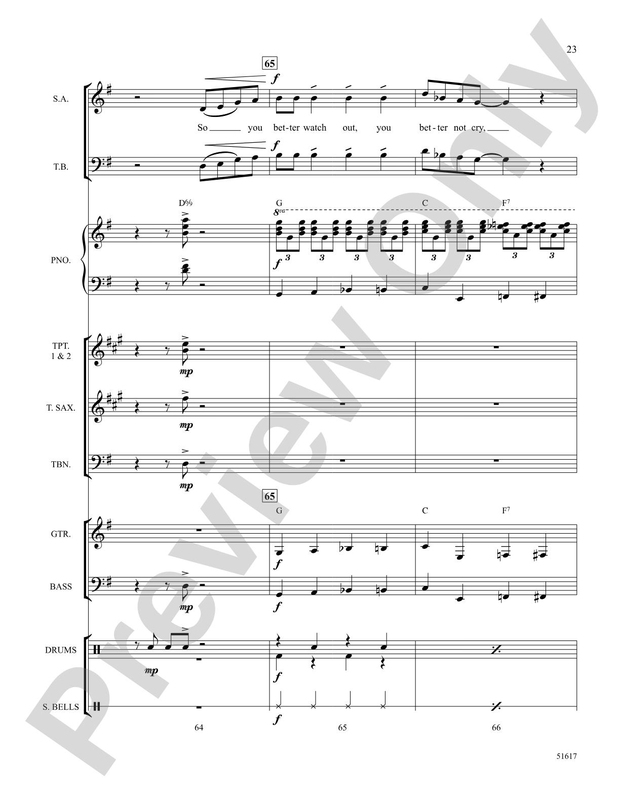 Santa Claus Is Comin' to Town: Choral Octavo SoundPax