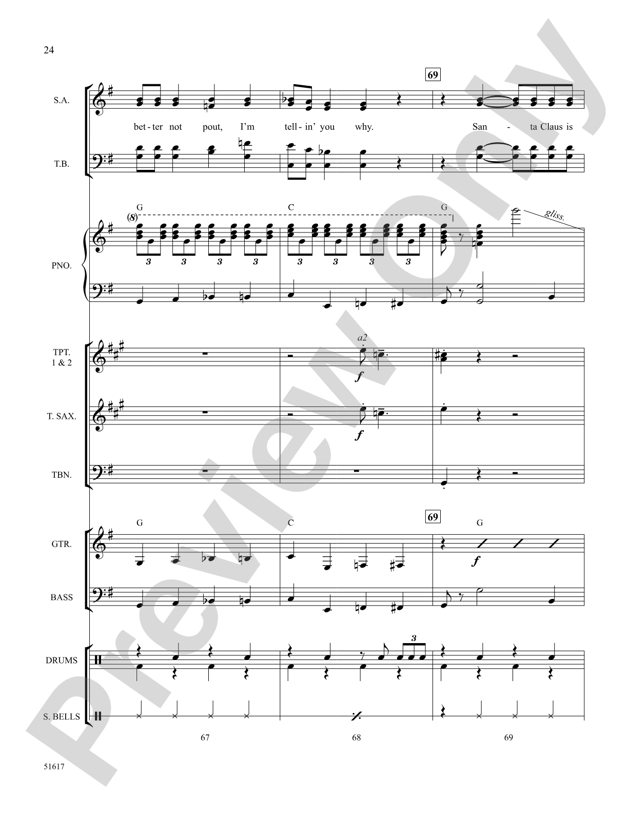 Santa Claus Is Comin' to Town: Choral Octavo SoundPax
