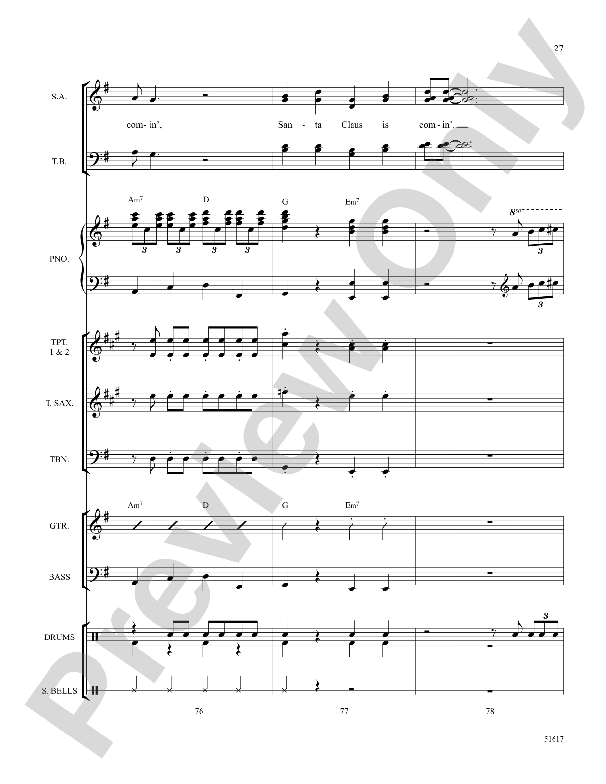 Santa Claus Is Comin' to Town: Choral Octavo SoundPax
