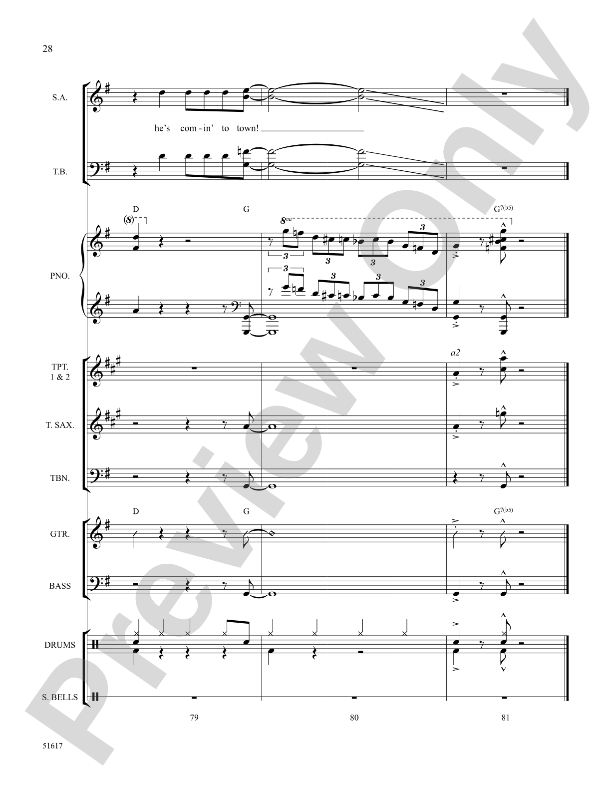 Santa Claus Is Comin' to Town: Choral Octavo SoundPax