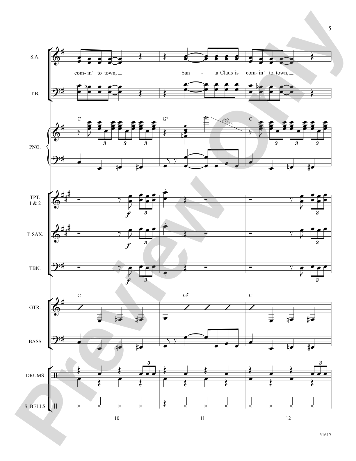 Santa Claus Is Comin' to Town: Choral Octavo SoundPax
