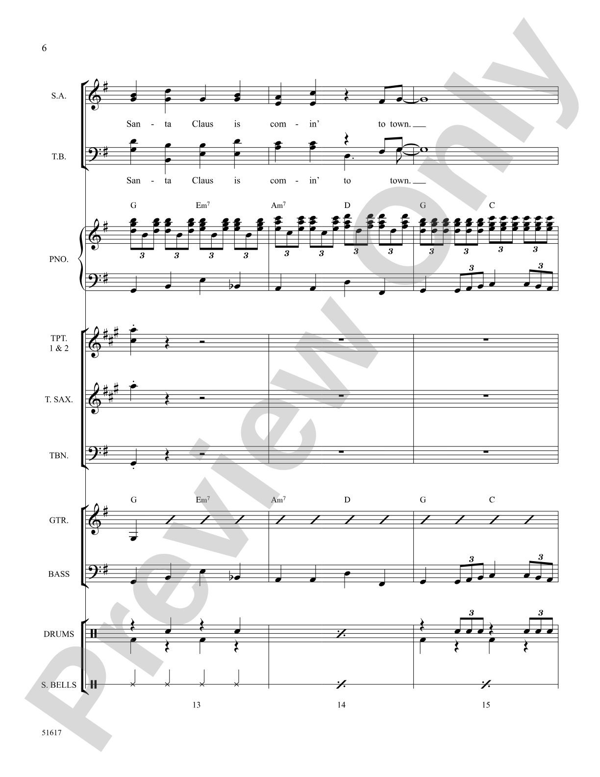 Santa Claus Is Comin' to Town: Choral Octavo SoundPax