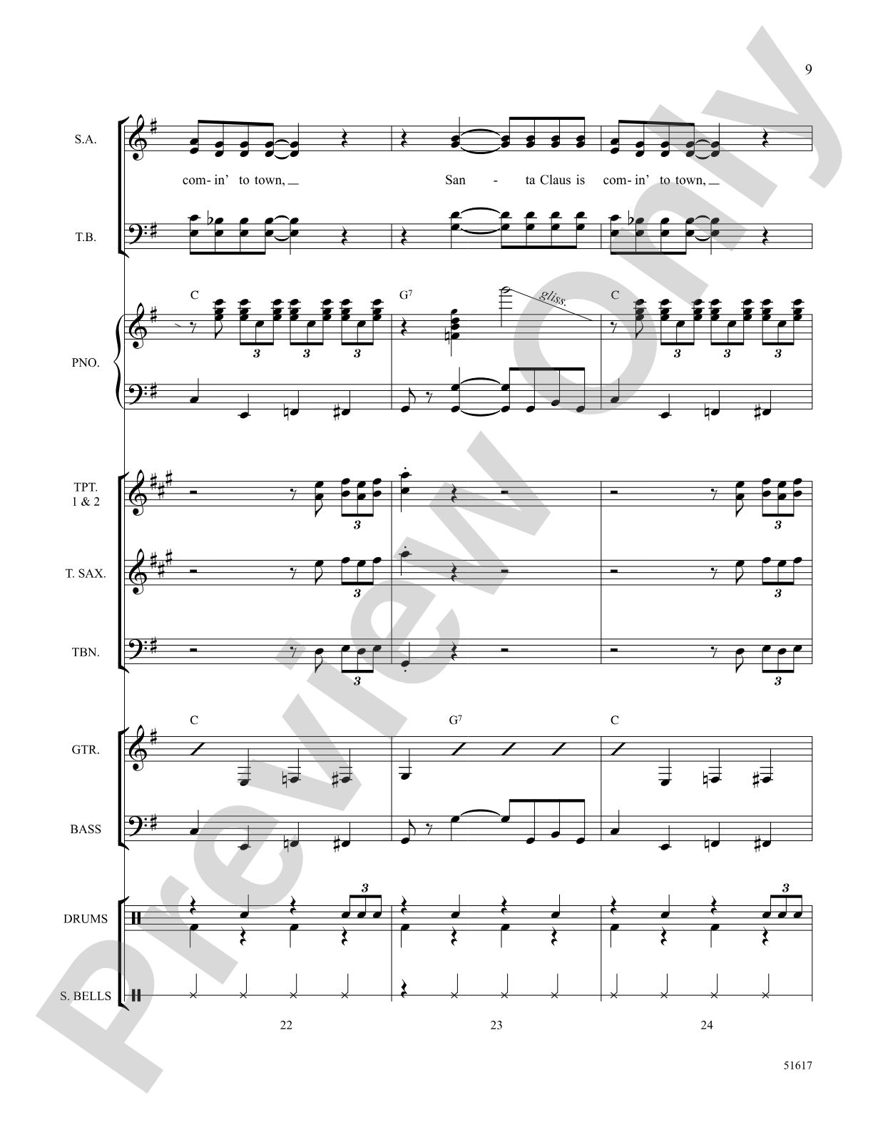 Santa Claus Is Comin' to Town: Choral Octavo SoundPax