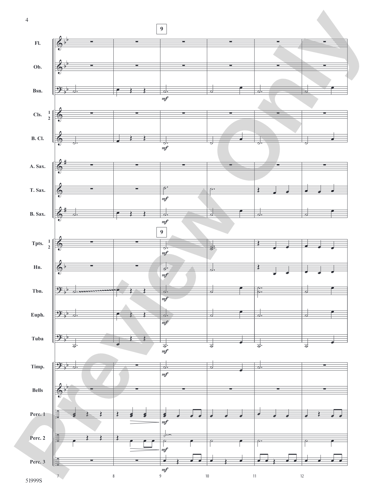Through Flame and Sky: Concert Band Conductor Score & Parts