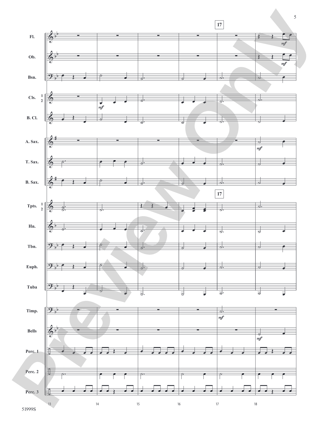 Through Flame and Sky: Concert Band Conductor Score & Parts