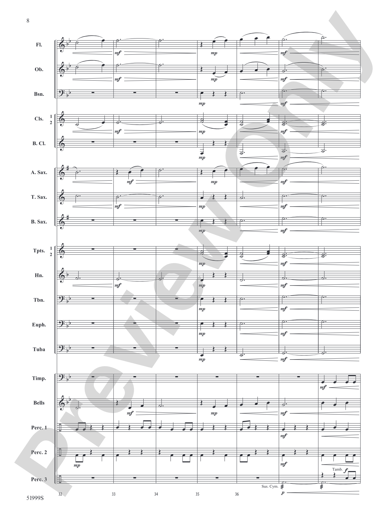 Through Flame and Sky: Concert Band Conductor Score & Parts